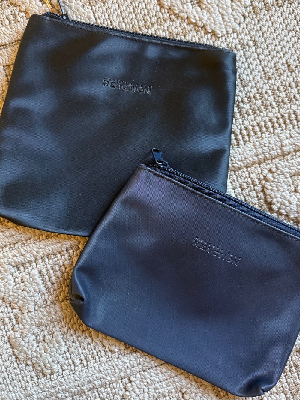 Kenneth Cole Reaction blue zippered Pouch Set - 2-Pack Travel & Accessory Bags